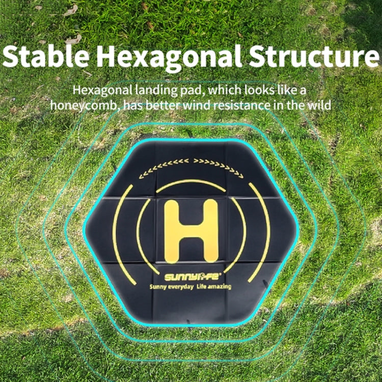 Sunnylife TJP10 110cm Hexagonal Double-Sided Folding With Ground Spikes Drone Universal Apron, 110cm Sunnylife TJP10 110cm Hexagonal Double-Sided Folding With Ground Spikes Drone Universal Apron, 110cm